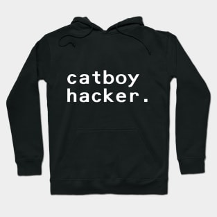 catboy hacker - White Hoodie